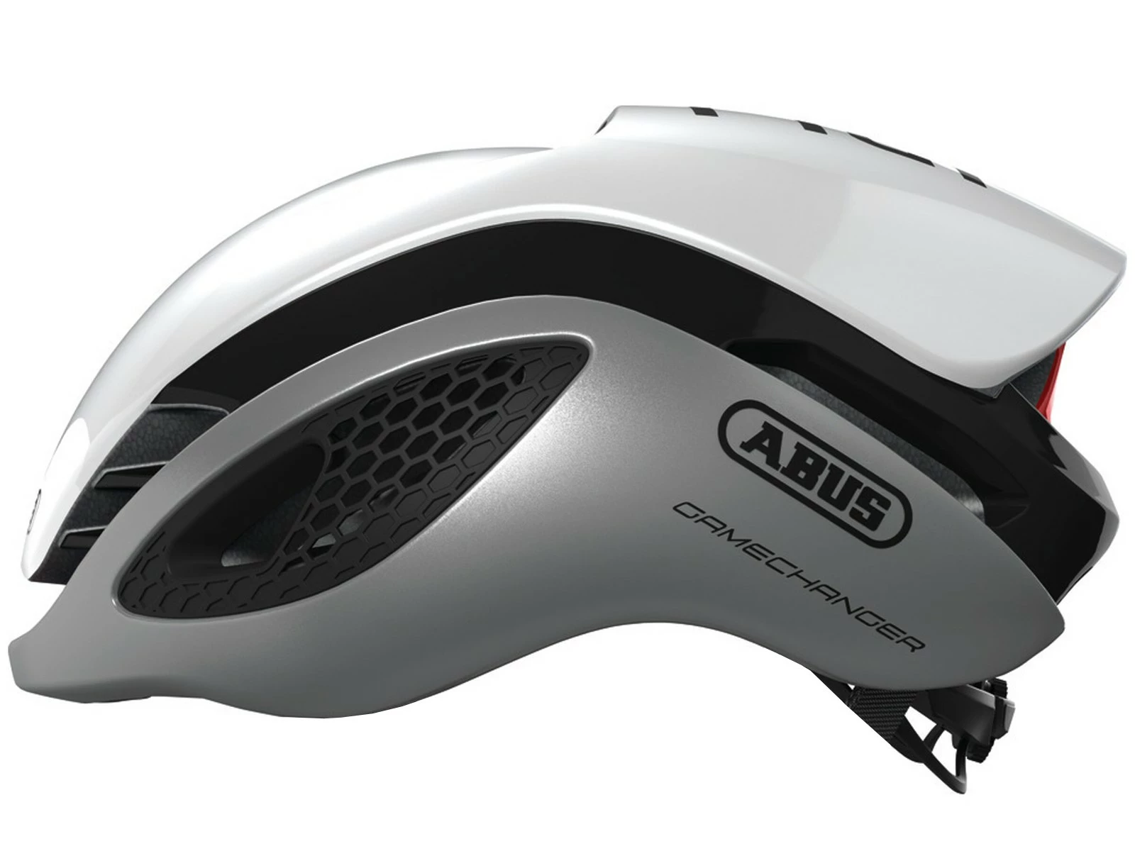ABUS GameChanger Silver White Casque Aéro 3 ABUS GameChanger Silver White Casque Aéro