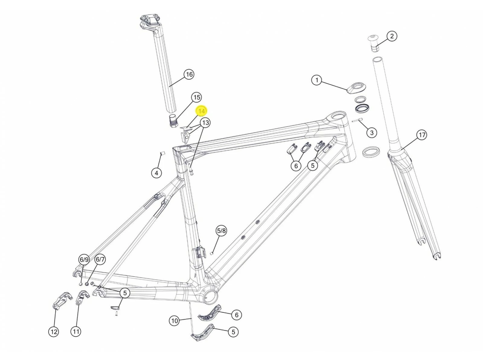 BMC Capots Tige De Selle (10 Pièces) SLR MY18/20 - 301270 4 BMC Capots Tige De Selle (10 Pièces) SLR MY18/20 - 301270 – Image 2
