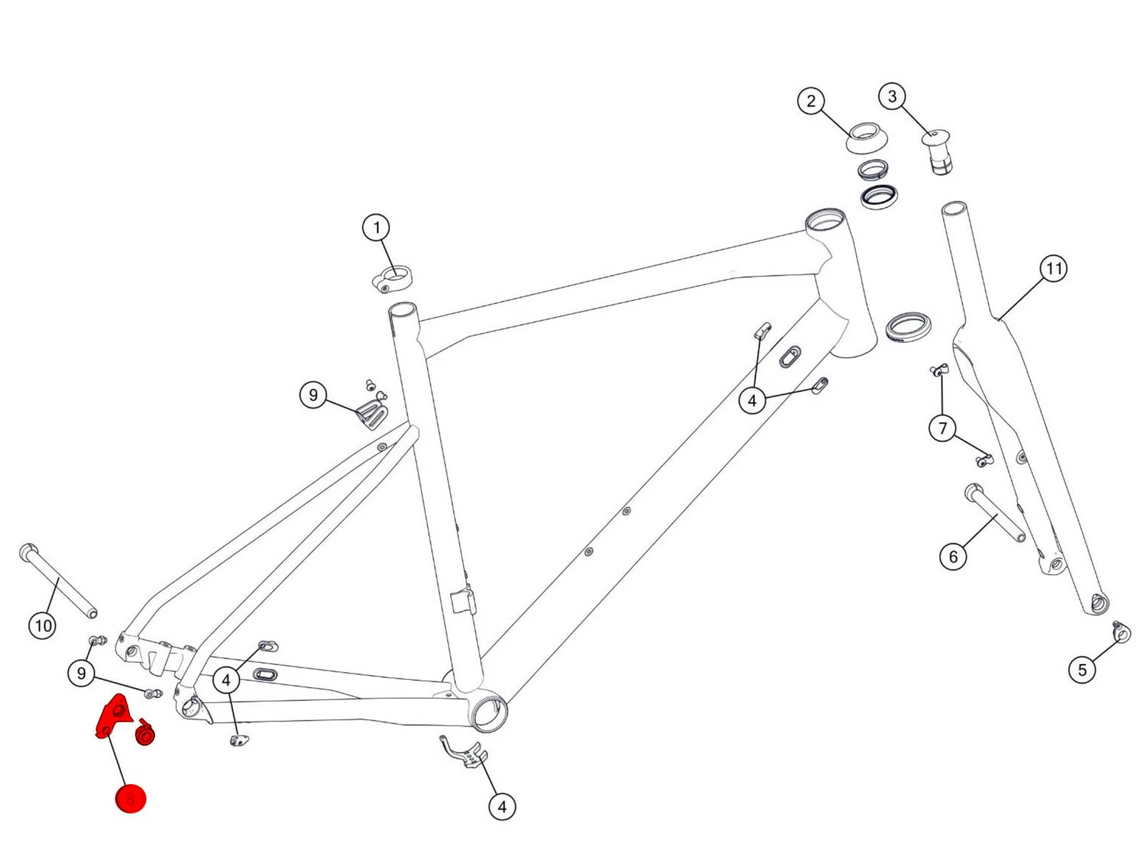 BMC Dropout 53 Patte De Dérailleur 300679 - Roadmachine X / RM 03 / URS AL 4 BMC Dropout 53 Patte De Dérailleur 300679 - Roadmachine X / RM 03 / URS AL – Image 2