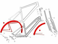 BMC Fender / Rack Kit Garde-boues Rigides 257 - 30003195