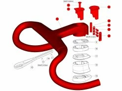 BMC ICS Carbon Aero Cockpit Red - Black - White 2023 -Route Soldes Magasin bmc ics carbon aero cockpit red black white 2023 6