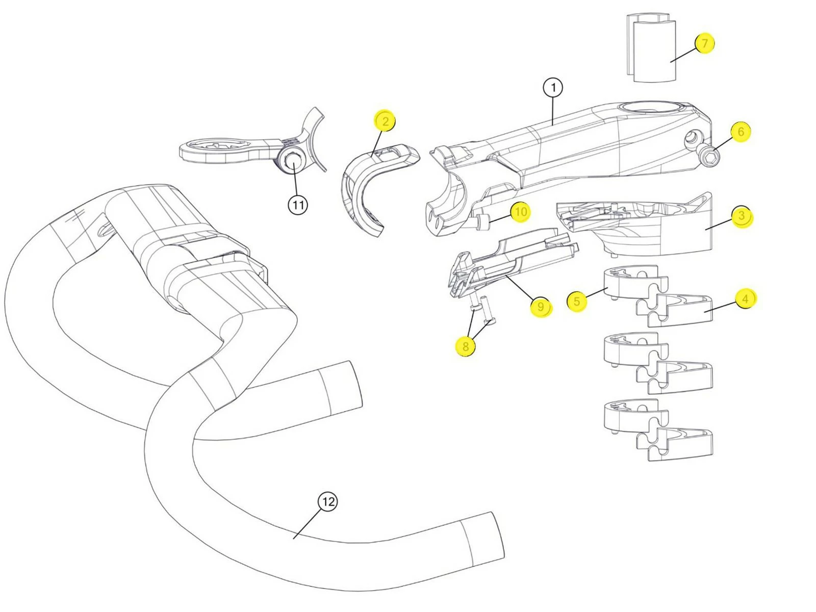 BMC Kit De Composants Pour Potence ICS Aero 301666 4 BMC Kit De Composants Pour Potence ICS Aero 301666 – Image 2