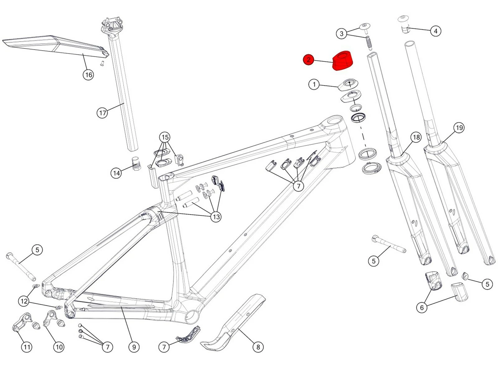 BMC Topcone ICS High Entretoise Haute 32mm - 302084 4 BMC Topcone ICS High Entretoise Haute 32mm - 302084 – Image 2