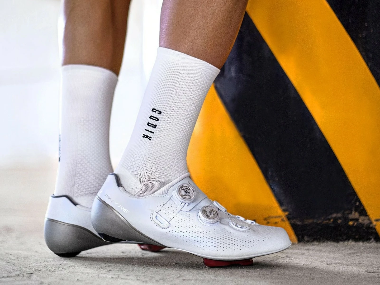 GOBIK Lightweight Antartica Unisex Paire De Chaussettes Cycliste Blanc 6 GOBIK Lightweight Antartica Unisex Paire De Chaussettes Cycliste Blanc – Image 4