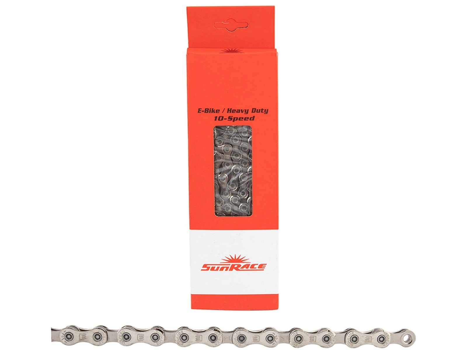SUNRACE Chaîne 10v CN10E Argent 138 Maillons 4 SUNRACE Chaîne 10v CN10E Argent 138 Maillons – Image 2