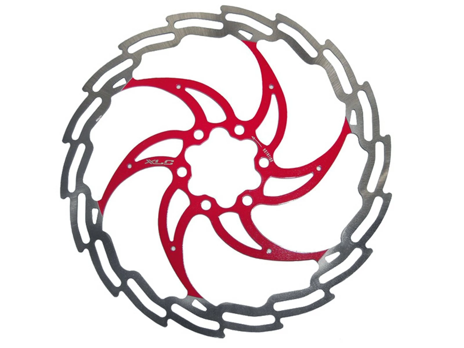 XLC Disque BR-X02 6 Trous 203mm Argent Rouge 3 XLC Disque BR-X02 6 Trous 203mm Argent Rouge